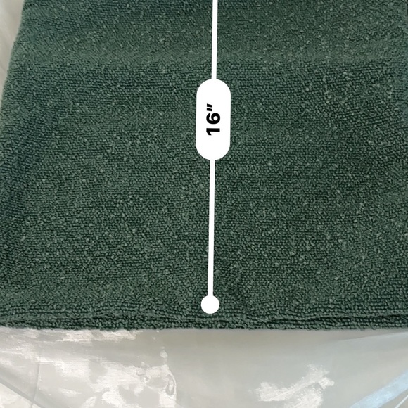 FUTEI Pack of 2 Dark Green Boucle Accent Decorative Throw Pillow Covers,16x16” - Picture 7 of 11